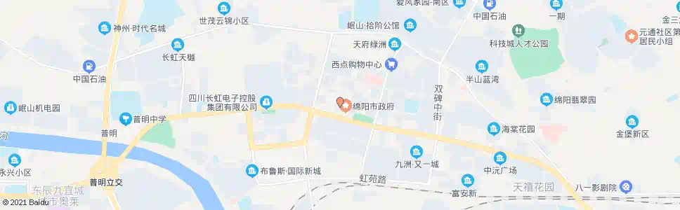 绵阳火炬大厦_公交站地图_绵阳公交_妙搜公交查询2025