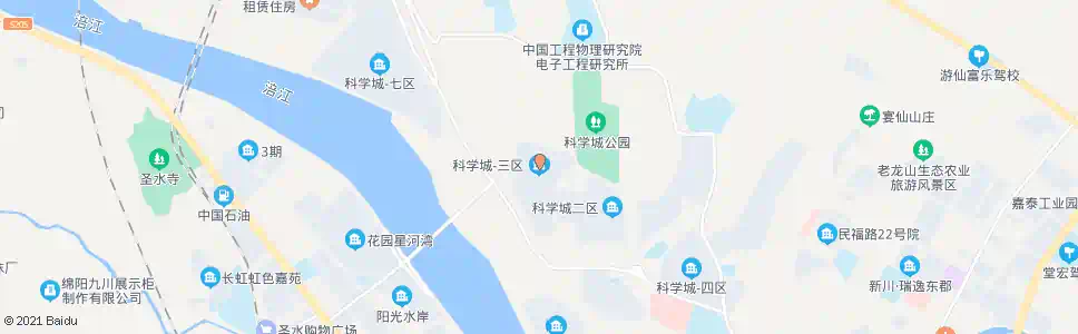 绵阳科学城三区_公交站地图_绵阳公交_妙搜公交查询2025