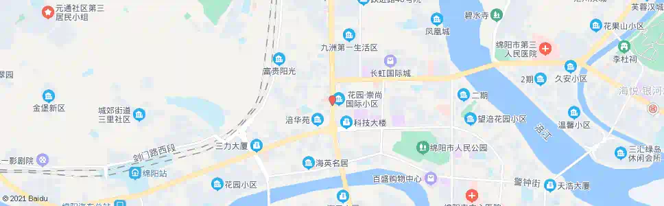 绵阳市肿瘤医院_公交站地图_绵阳公交_妙搜公交查询2025