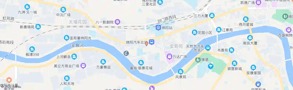 绵阳荷花东街_公交站地图_绵阳公交_妙搜公交查询2025