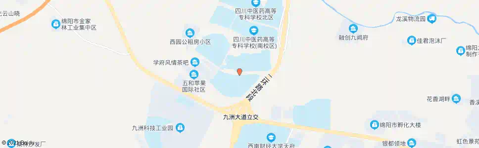 绵阳教育园区3号站_公交站地图_绵阳公交_妙搜公交查询2025