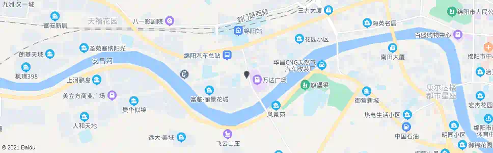 绵阳花园南街口_公交站地图_绵阳公交_妙搜公交查询2025