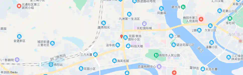 绵阳市肿瘤医院(二医院)_公交站地图_绵阳公交_妙搜公交查询2025