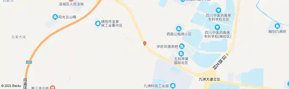 绵阳天生桥(绵广高速公路)_公交站地图_绵阳公交_妙搜公交查询2025