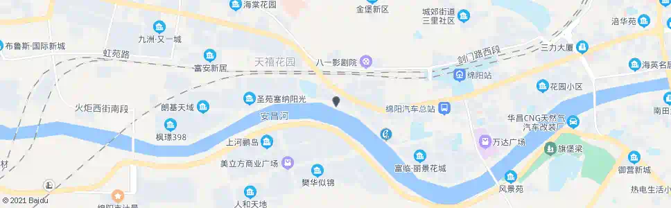 绵阳长青街口_公交站地图_绵阳公交_妙搜公交查询2025