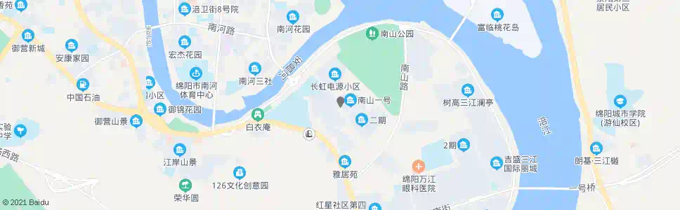 绵阳长虹南山一号_公交站地图_绵阳公交_妙搜公交查询2025