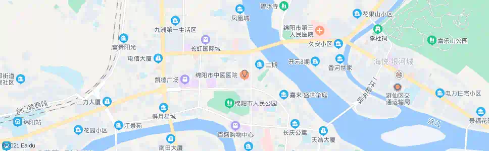 绵阳市中医院_公交站地图_绵阳公交_妙搜公交查询2025