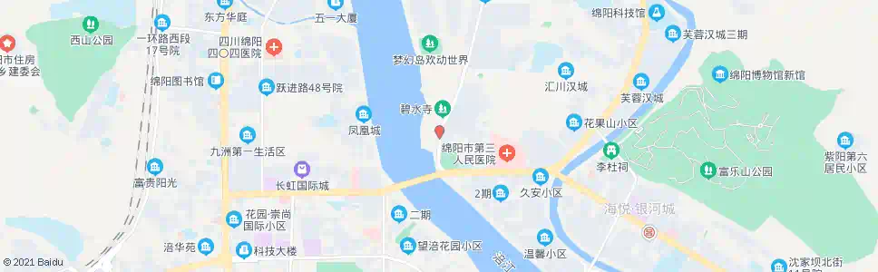 绵阳碧水寺_公交站地图_绵阳公交_妙搜公交查询2025