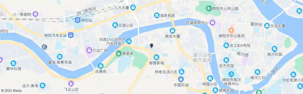 绵阳高炮营_公交站地图_绵阳公交_妙搜公交查询2025