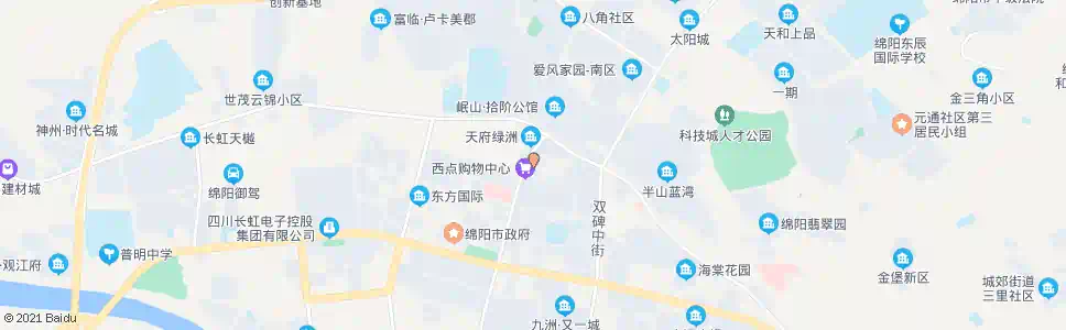 绵阳道奇房产_公交站地图_绵阳公交_妙搜公交查询2025