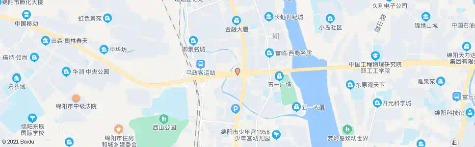 绵阳五幢楼_公交站地图_绵阳公交_妙搜公交查询2025