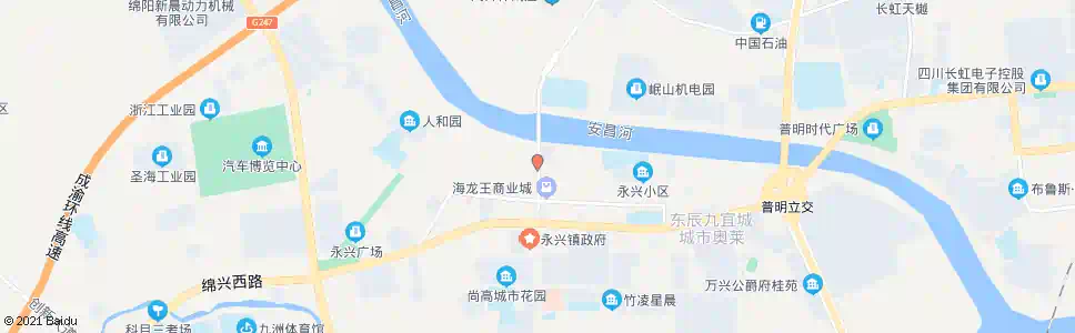绵阳普明北街西段_公交站地图_绵阳公交_妙搜公交查询2025