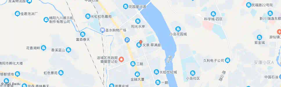 绵阳翠满庭_公交站地图_绵阳公交_妙搜公交查询2025