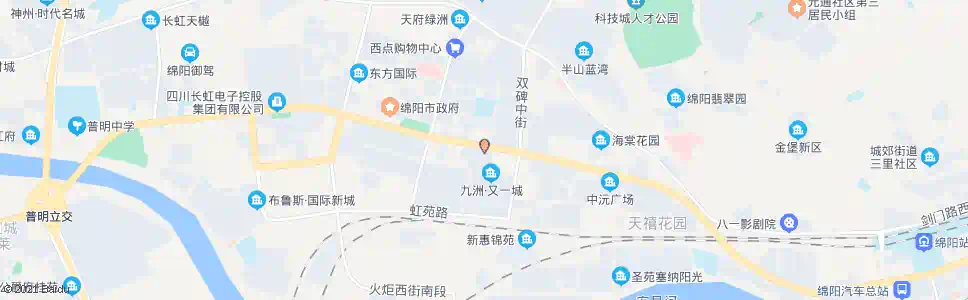 绵阳三河埝村_公交站地图_绵阳公交_妙搜公交查询2025