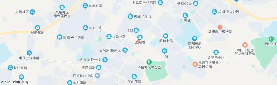 绵阳涪城区行政中心_公交站地图_绵阳公交_妙搜公交查询2025