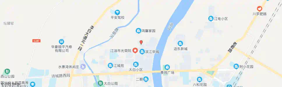 绵阳滨江华城B区_公交站地图_绵阳公交_妙搜公交查询2025