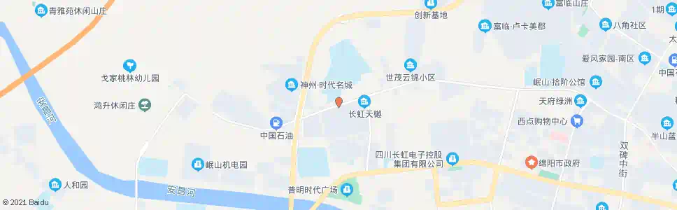 绵阳何家祠_公交站地图_绵阳公交_妙搜公交查询2025