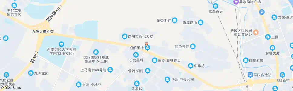 绵阳科园路口_公交站地图_绵阳公交_妙搜公交查询2025