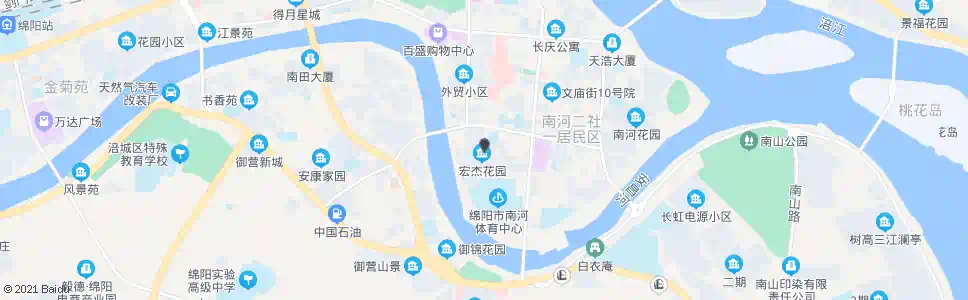 绵阳健安街_公交站地图_绵阳公交_妙搜公交查询2025