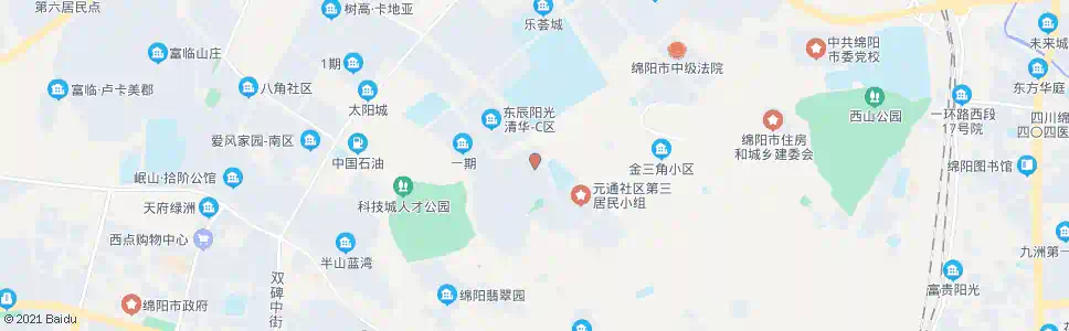 绵阳元通二社_公交站地图_绵阳公交_妙搜公交查询2025