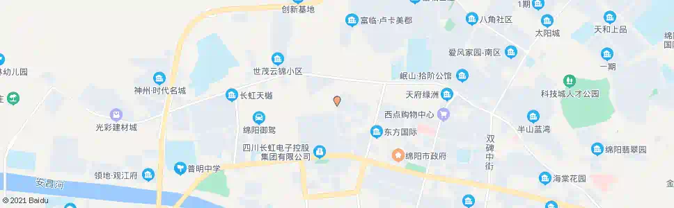 绵阳万兴街_公交站地图_绵阳公交_妙搜公交查询2025