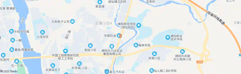 绵阳公汽司修理厂_公交站地图_绵阳公交_妙搜公交查询2025