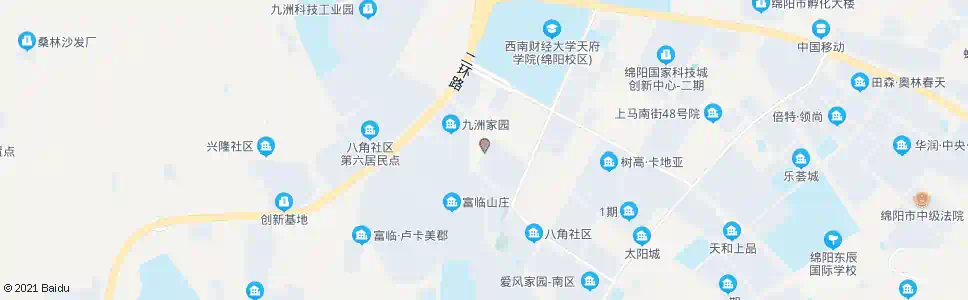 绵阳八角村_公交站地图_绵阳公交_妙搜公交查询2025