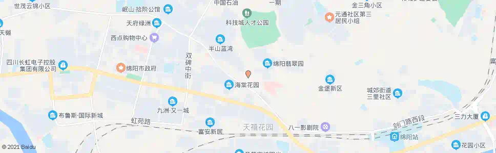 绵阳双碑东街南段_公交站地图_绵阳公交_妙搜公交查询2025