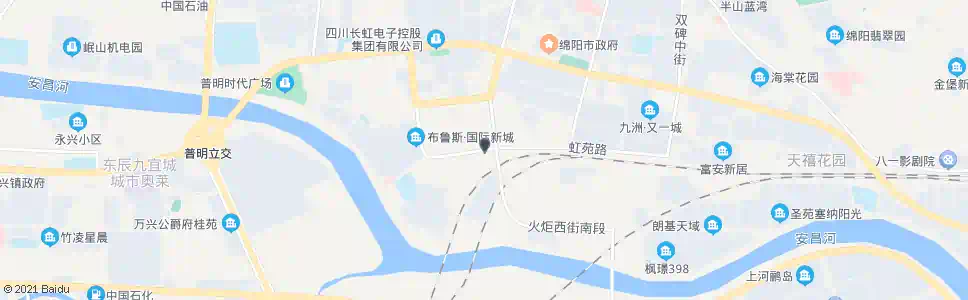 绵阳虹苑路口_公交站地图_绵阳公交_妙搜公交查询2025