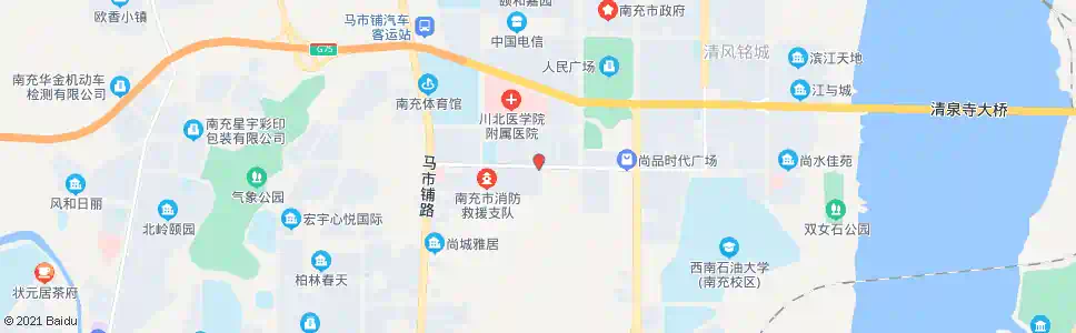 南充镇江西路_公交站地图_南充公交_妙搜公交查询2025
