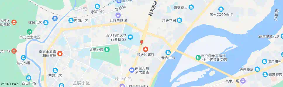 南充人民北路_公交站地图_南充公交_妙搜公交查询2025