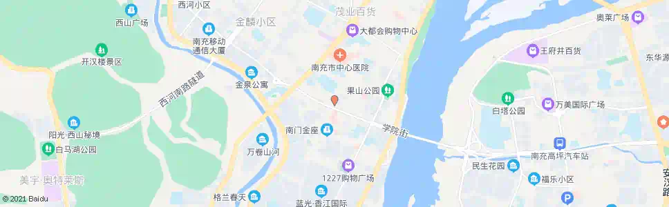 南充青年街_公交站地图_南充公交_妙搜公交查询2025