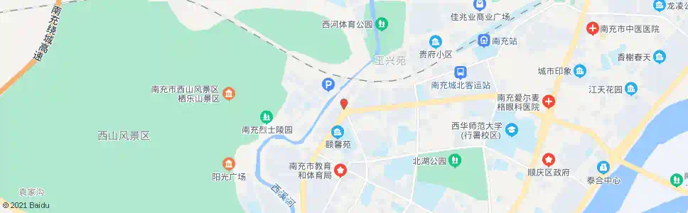 南充富春花园_公交站地图_南充公交_妙搜公交查询2025