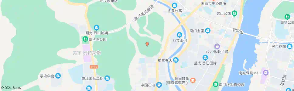 南充玉屏公园_公交站地图_南充公交_妙搜公交查询2025