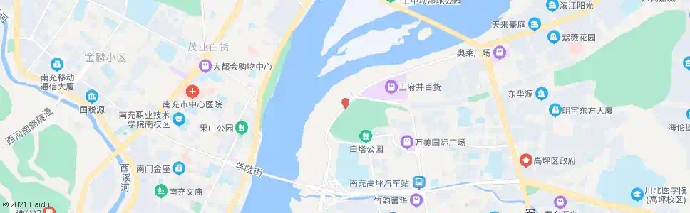 南充白塔公园_公交站地图_南充公交_妙搜公交查询2025