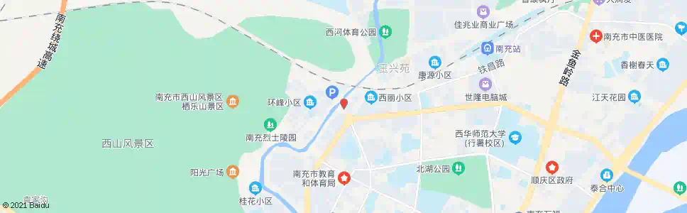 南充栖乐桥_公交站地图_南充公交_妙搜公交查询2025