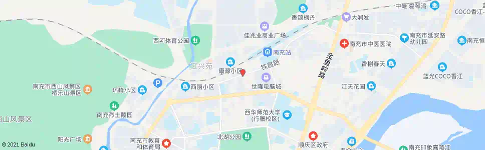 南充北斗巷口_公交站地图_南充公交_妙搜公交查询2025