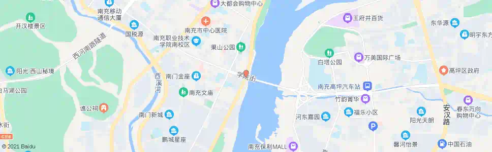 南充大东街_公交站地图_南充公交_妙搜公交查询2025
