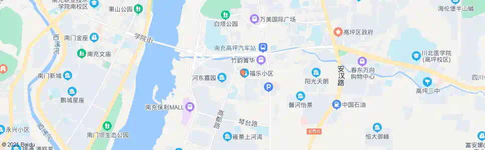 南充白塔路_公交站地图_南充公交_妙搜公交查询2025