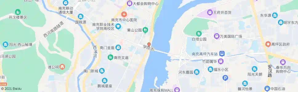 南充石油财经校_公交站地图_南充公交_妙搜公交查询2025