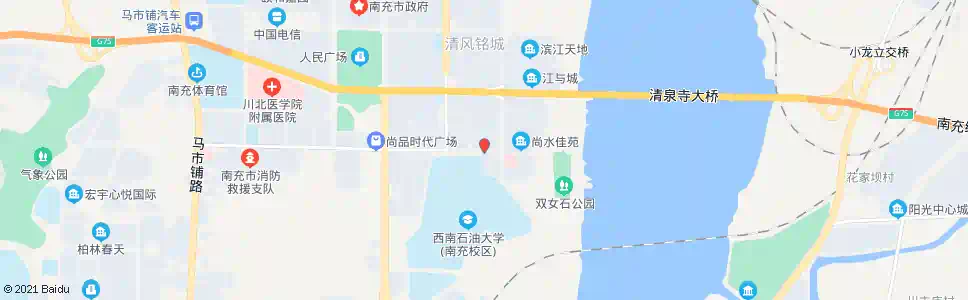 南充镇江东路二段_公交站地图_南充公交_妙搜公交查询2025