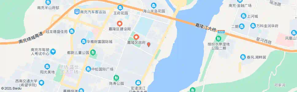 南充地中海蓝_公交站地图_南充公交_妙搜公交查询2025