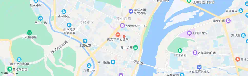 南充大北街_公交站地图_南充公交_妙搜公交查询2025