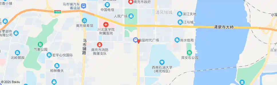 南充镇江东路一段_公交站地图_南充公交_妙搜公交查询2025