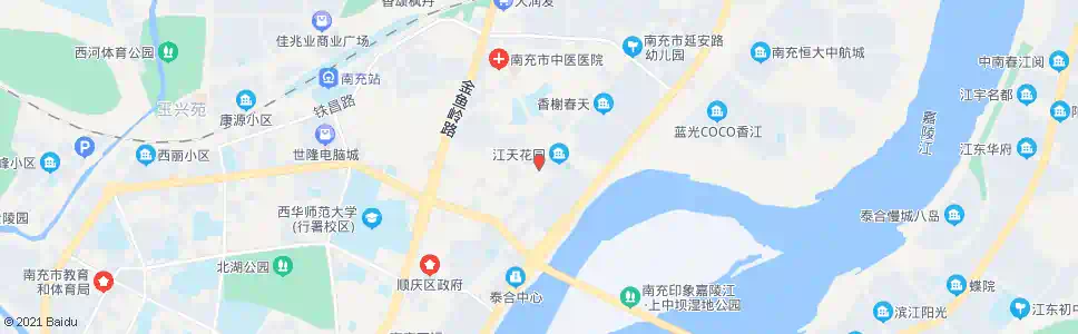 南充丝绸村_公交站地图_南充公交_妙搜公交查询2025