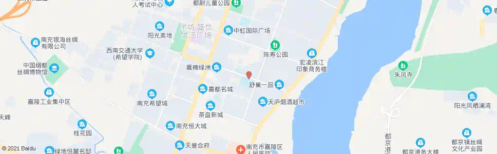 南充长城南路口_公交站地图_南充公交_妙搜公交查询2025