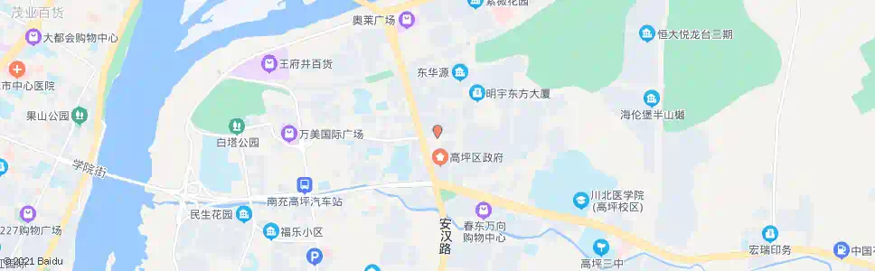 南充元宝街_公交站地图_南充公交_妙搜公交查询2025