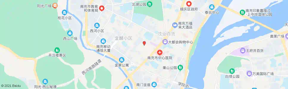南充西门市场_公交站地图_南充公交_妙搜公交查询2025