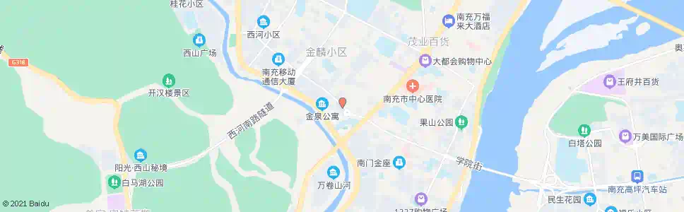 南充红花街口_公交站地图_南充公交_妙搜公交查询2025