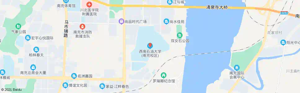 南充石油大学_公交站地图_南充公交_妙搜公交查询2025